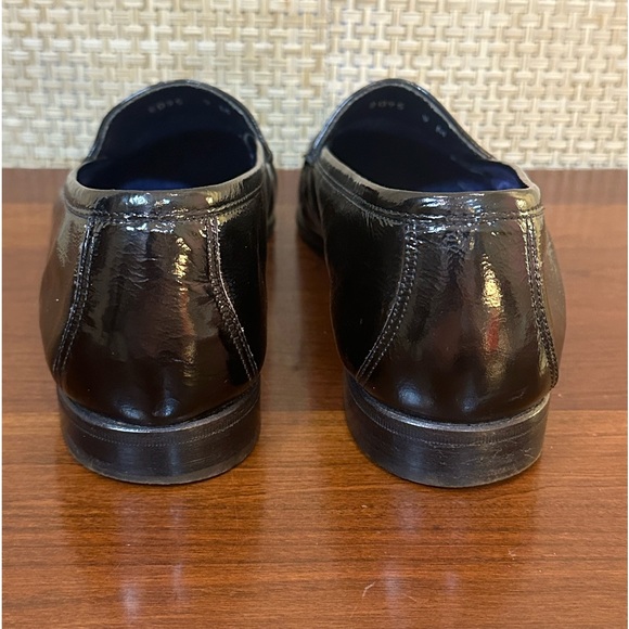 🌟HP🌟VTG 1980s-90s Johnston & Murphy Black Patent Leather Slip on Loafers 9M - Picture 9 of 12
